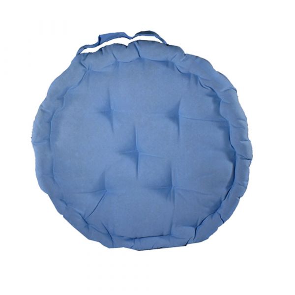 Cushion, Blue Color Cushion, Cushion in Round Shape, Chair Pad, Chair Cushion, Cushion - VT16080