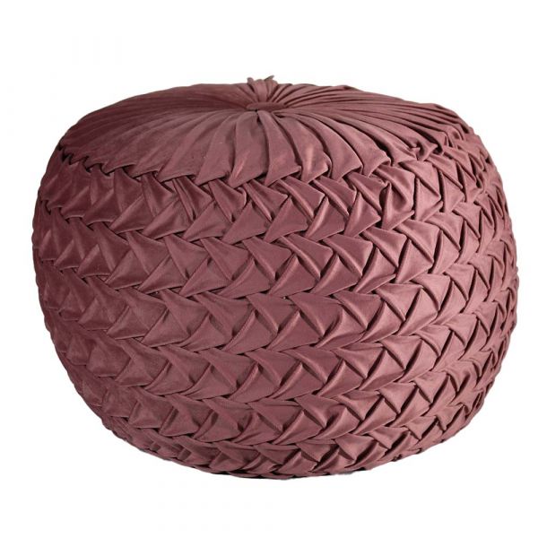 Puffy , Puffy for Living Room & Bedroom, Puffy sitting Stool, Puffy in Round Shape, Puffy in Dusty Pink Color, Puffy - VT6156